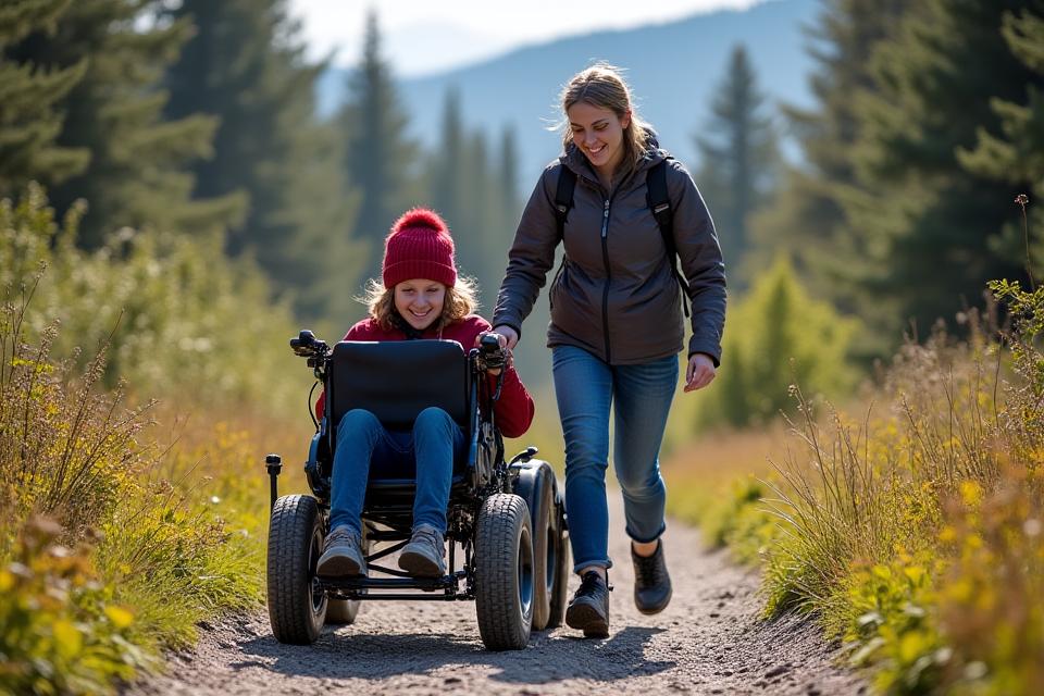 Accessible wilderness tour with adaptive equipment