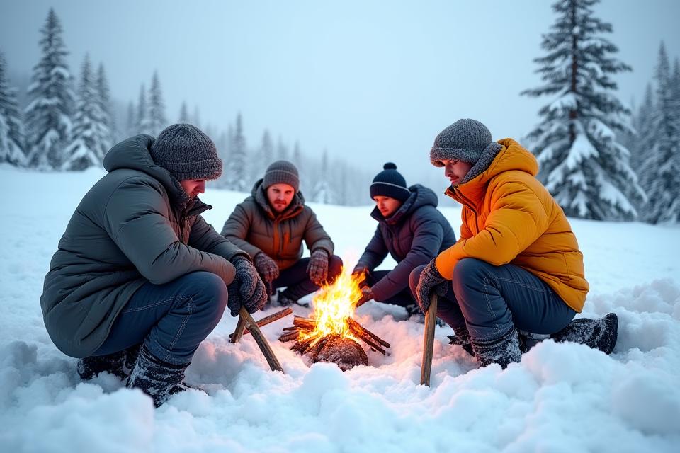 Winter survival training in Arctic conditions